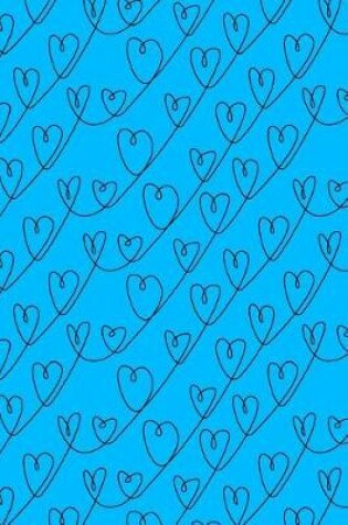 Cover of Bullet Journal Notebook Scribbly Hearts Pattern 2