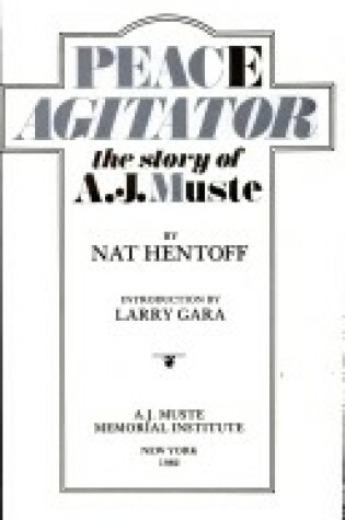 Cover of Peace Agitator