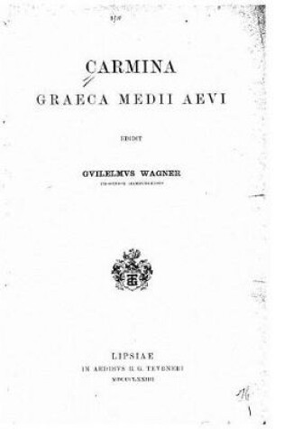 Cover of Carmina Graeca Medii Aevi