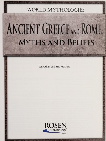 Cover of Ancient Greece and Rome: Myths and Beliefs