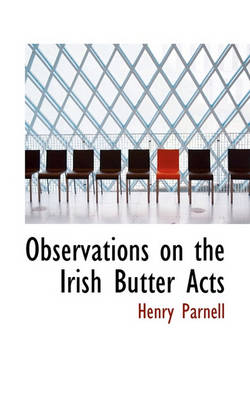 Book cover for Observations on the Irish Butter Acts