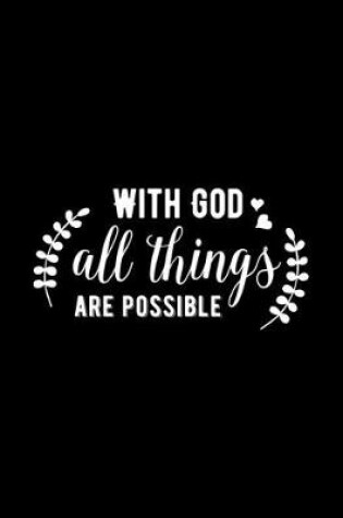 Cover of With God all things are possible