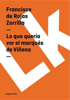 Cover of Lo Que Queria Ver El Marques de Villena