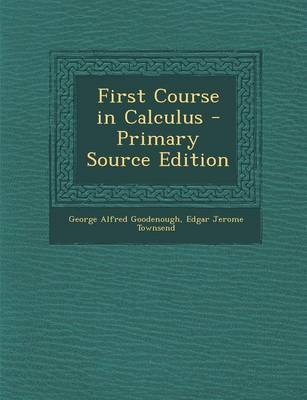 Book cover for First Course in Calculus - Primary Source Edition