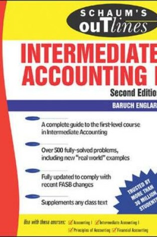 Cover of Schaum's Outline of Intermediate Accounting I , 2ed
