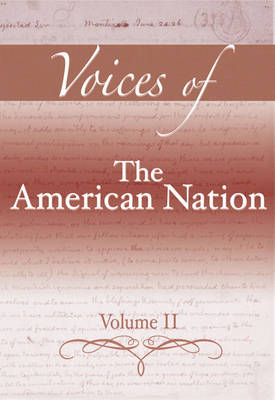 Book cover for Voices of the American Nation, Volume II