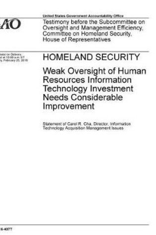 Cover of Homeland Security