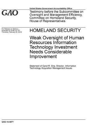 Book cover for Homeland Security