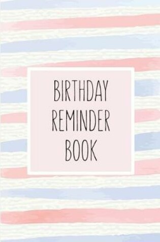 Cover of Birthday Reminder Book