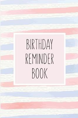 Book cover for Birthday Reminder Book