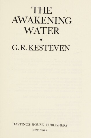 Cover of The Awakening Water