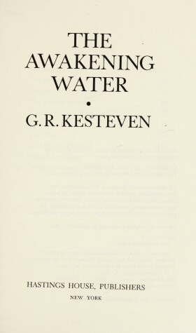 Book cover for The Awakening Water