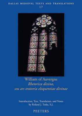 Book cover for William of Auvergne, Rhetorica divina, seu ars oratoria eloquentiae divinae