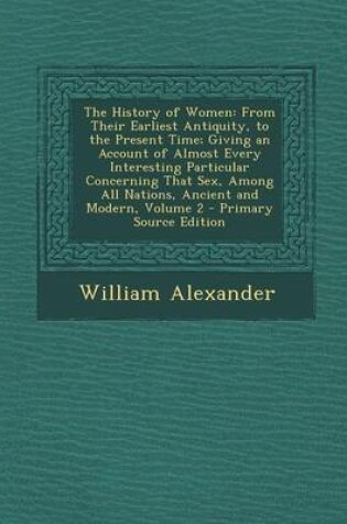 Cover of The History of Women