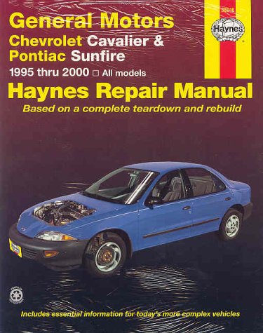 Book cover for GM Chevrolet Cavalier & Pontiac Sunfire Automotive Repair Manual