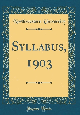 Book cover for Syllabus, 1903 (Classic Reprint)