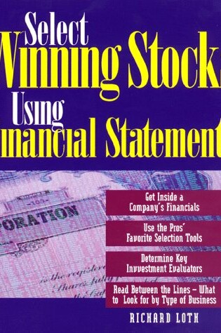 Cover of Select Winning Stocks Using Financial Statements