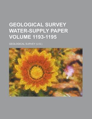 Book cover for Geological Survey Water-Supply Paper Volume 1193-1195