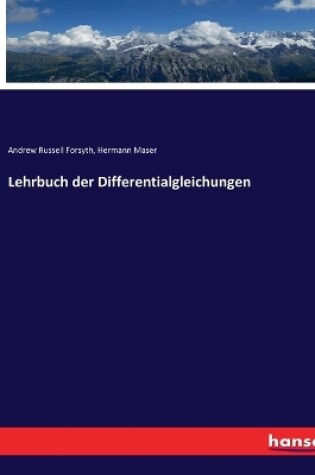 Cover of Lehrbuch der Differentialgleichungen