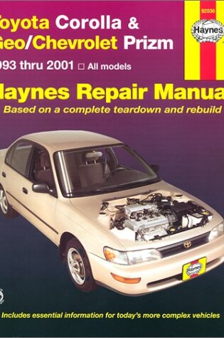 Cover of Toyota Corolla and Geo/Chevrolet Prizm Automotive Repair Manual