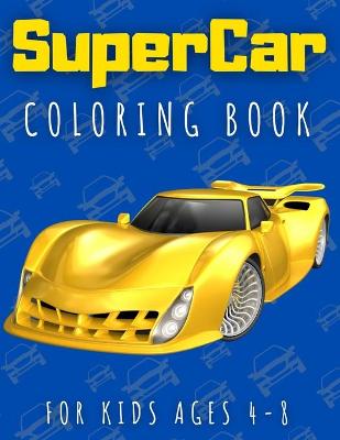 Book cover for SuperCar Coloring Book