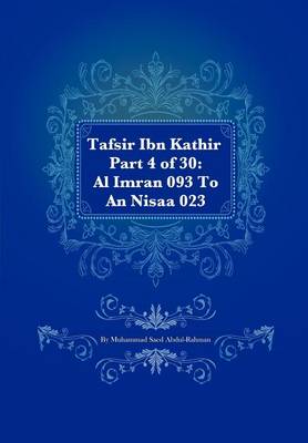 Book cover for Tafsir Ibn Kathir Part 4 of 30