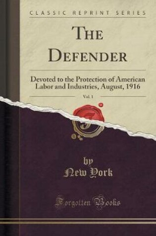 Cover of The Defender, Vol. 1