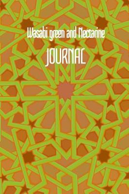 Book cover for Wasabi green and Nectarine JOURNAL