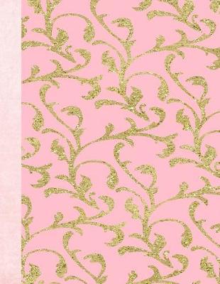 Book cover for Pink & Gold Design 8.5 x 11 150 Pages Journal Notebook