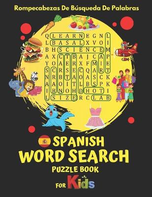 Book cover for Spanish Word Search Puzzle Book for kids