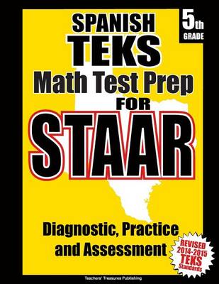Book cover for Spanish TEKS 5th Grade Math Test Prep for STAAR