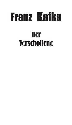 Book cover for Der Verschollene
