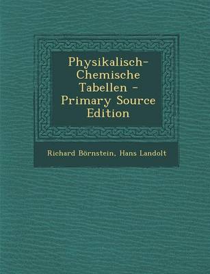 Book cover for Physikalisch-Chemische Tabellen