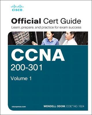 Book cover for CCNA 200-301 Official Cert Guide, Volume 1