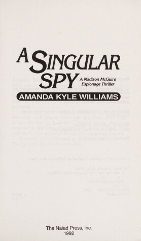 Book cover for A Singular Spy