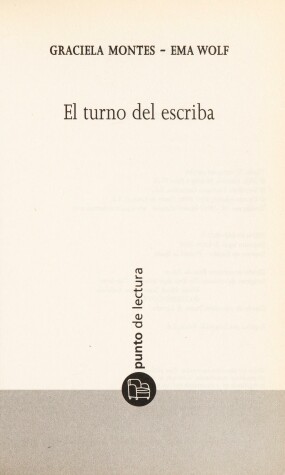 Book cover for El Turno Del Escriba