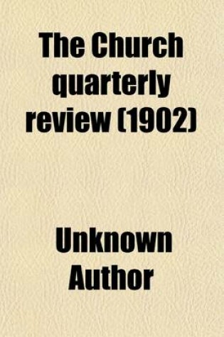 Cover of The Church Quarterly Review (Volume 54)