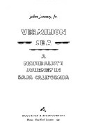 Cover of Vermilion Sea