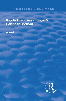 Cover of Key to Exercises in Logic and Scientific Method