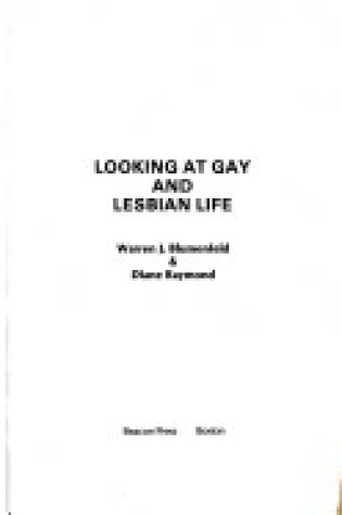 Cover of Looking at Gay and Lesbian Life