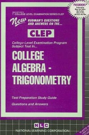 Cover of College Algebra a Trigonometry