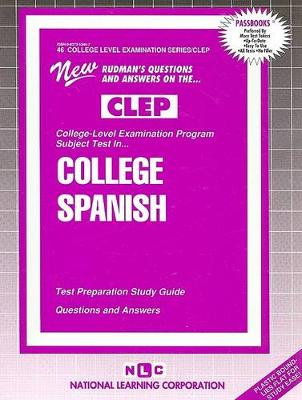 Book cover for College Spanish (Spanish Language)