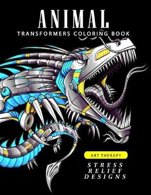 Book cover for Animal Transformers coloring book