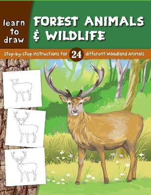 Book cover for Learn to Draw Forest Animals & Wildlife