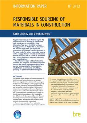 Book cover for Responsible Sourcing of Materials in Construction