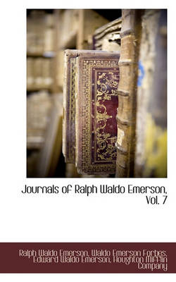 Book cover for Journals of Ralph Waldo Emerson, Vol. 7