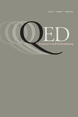 Cover of QED: A Journal in GLBTQ Worldmaking 7, No. 2