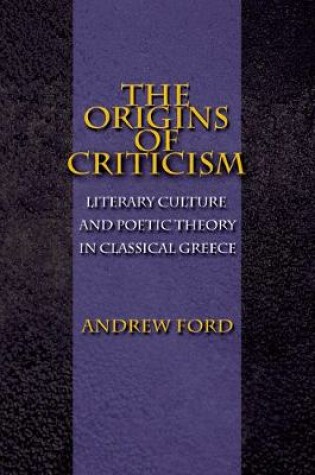 Cover of The Origins of Criticism