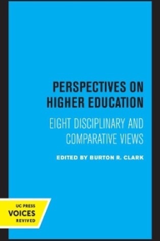 Cover of Perspectives on Higher Education