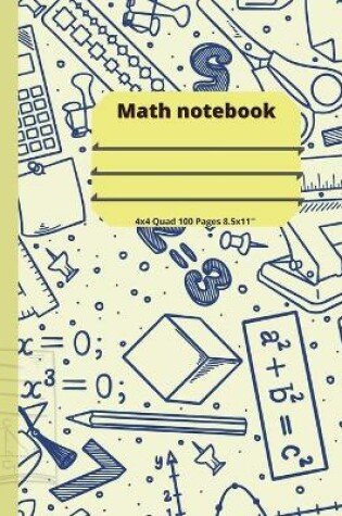 Cover of Math notebook